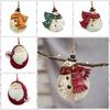 Vintage Christmas Snowman Pendant 2D Snowman Doll Pendant Santa Claus Hanging Ornaments  New Year