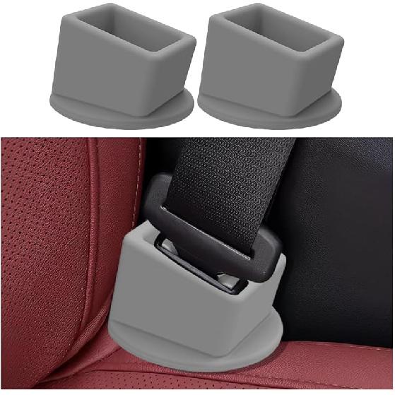 HZEL Car Seat Belt Buckle Holder, 2PCS Silicone Easy Access Vehicle Seatbelt Booster, Automotive Safetybelt Fixer Accessories To Make Buckling