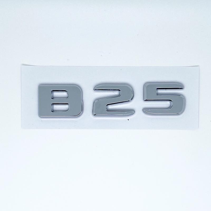 Black Silve Letters B25 30E 900 850 800 700 ABS Emblem for Mercedes Benz Brabus E W212 W213 Car Trunk Badge Logo Sticker