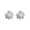 Pure White Dandelion Stud Earrings - Retro Temperament, Absolutely Beautiful Fireworks Design, Mosquito Coil Ear Clips.