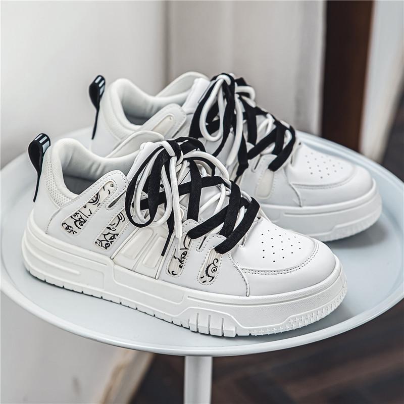 Pánské ležérní čtyřsezónní módní skateboardingové studentské pohodlné tenisky chlapecké trendy měkká podrážka prodyšné boty