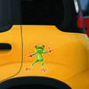 DS43#14x15cm Funny 3D Cartoon Frog Car Stickers Waterproof Vinyl Decal For Truck Motorcycle Scooter Decals Auto Accessories