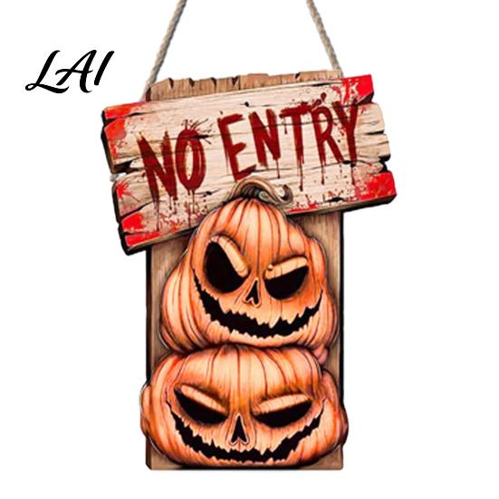 Living Room Halloween Decorations Decoration Hanging Sign Festive Party Wooden Decorative Plaque Easy Atmosphere Decor Hang for Indoor Outdoor Home
