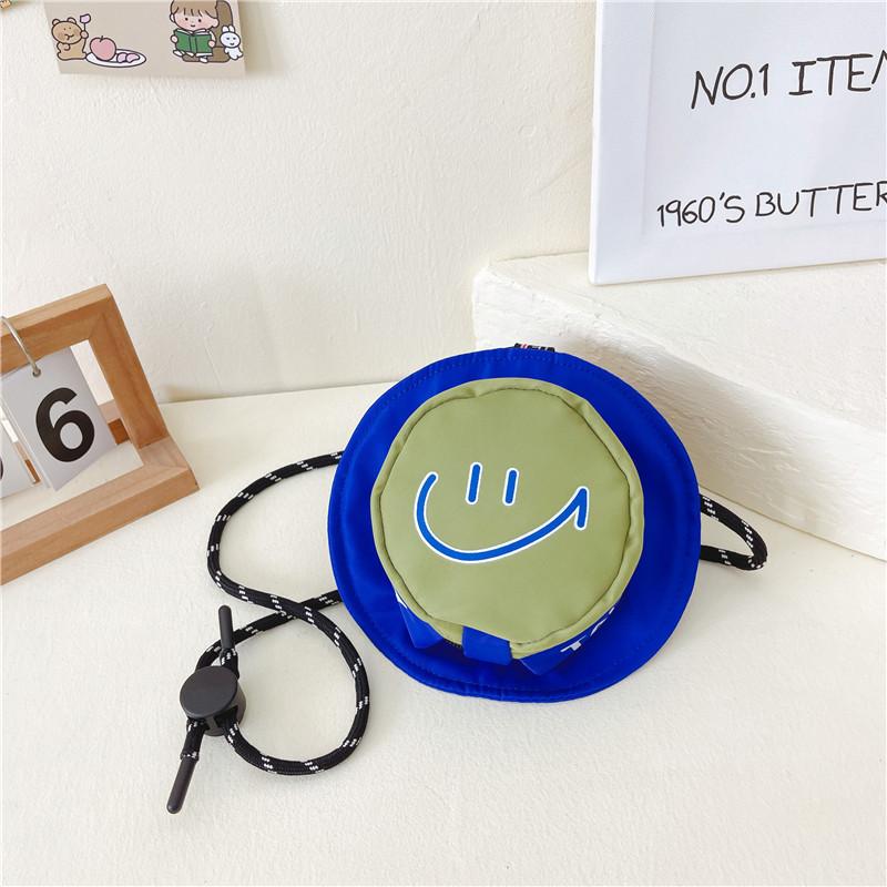 Adorable Korean Style Children's Bag With Trendy Colorful Smiley Face Design For Boys And Girls