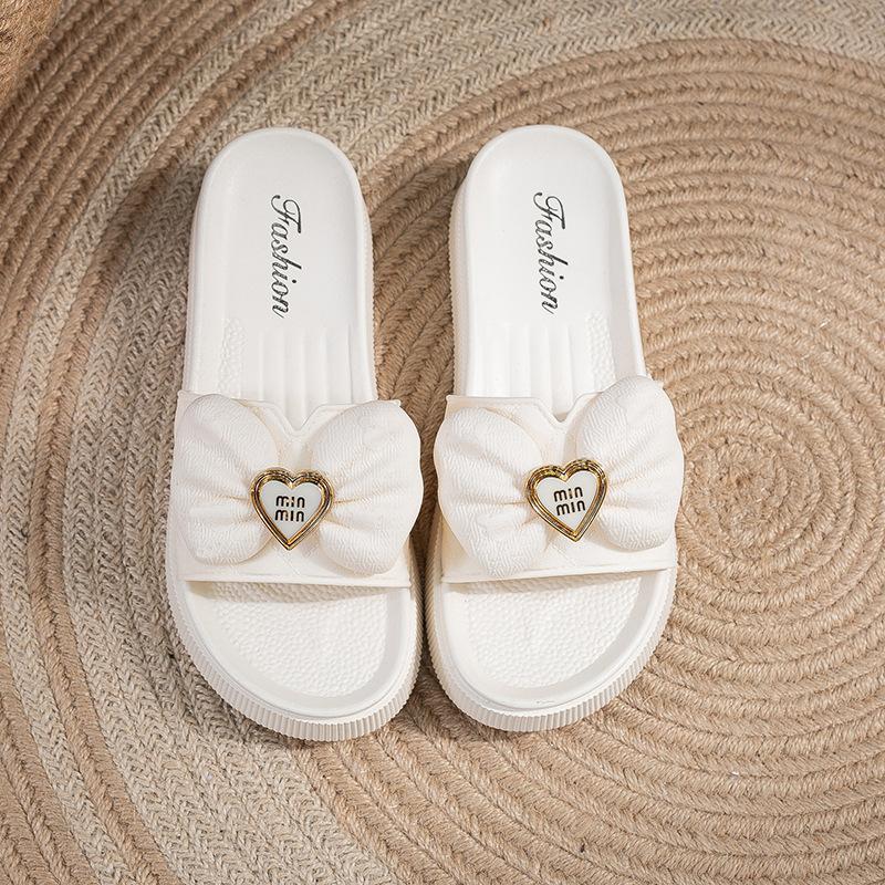 Fashion Fashion Internet Celebrity Korean Version of Summer Outer Slippers Women Thick Bottom One-word Drag Non-slip Beach Cool Slippers