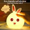 Cute rabbit style USB charging version, colorful color changing pat light, small night light, ambient light, DIY night light