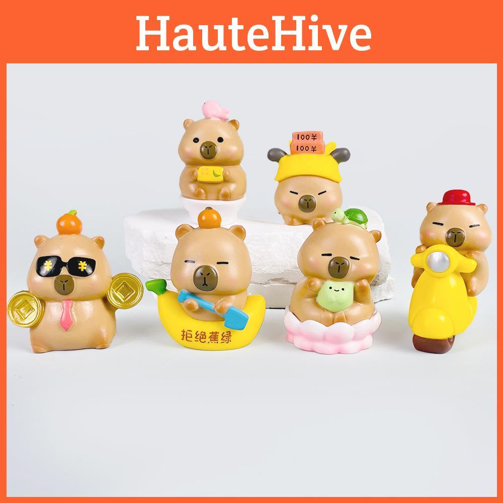 Circle Swimming Turtle Motorcycle Giant Goose Lotus Capybara Ornament Model