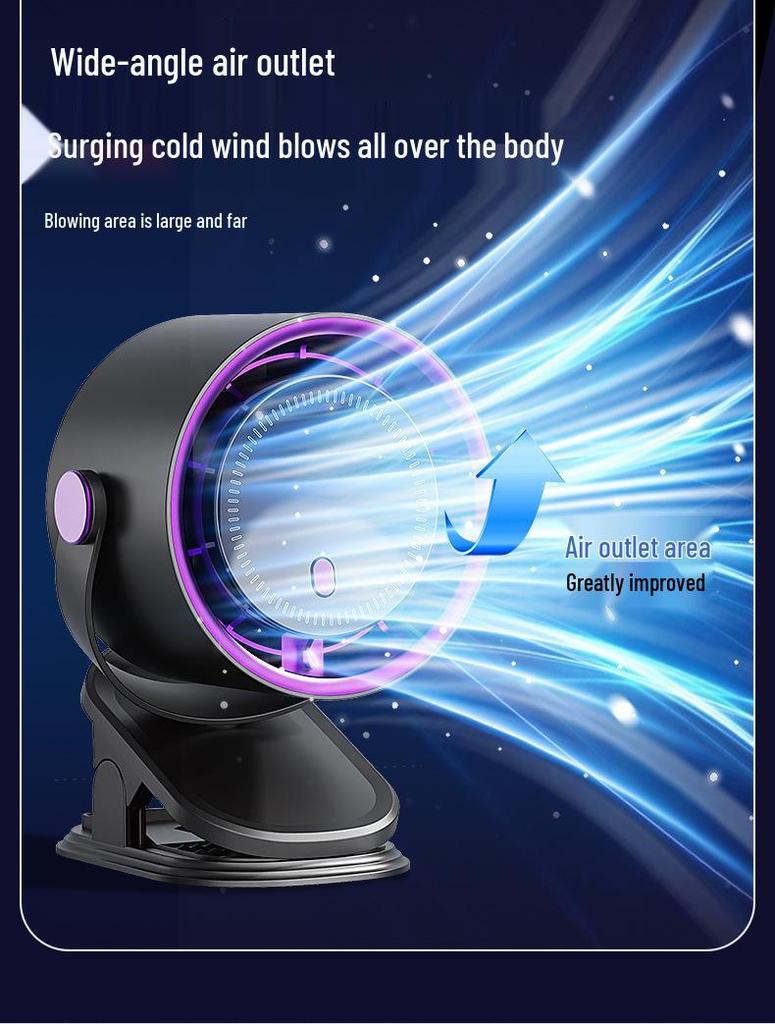 USB Rechargeable Multifunctional Desktop Clip Fan for Dorms & Homes