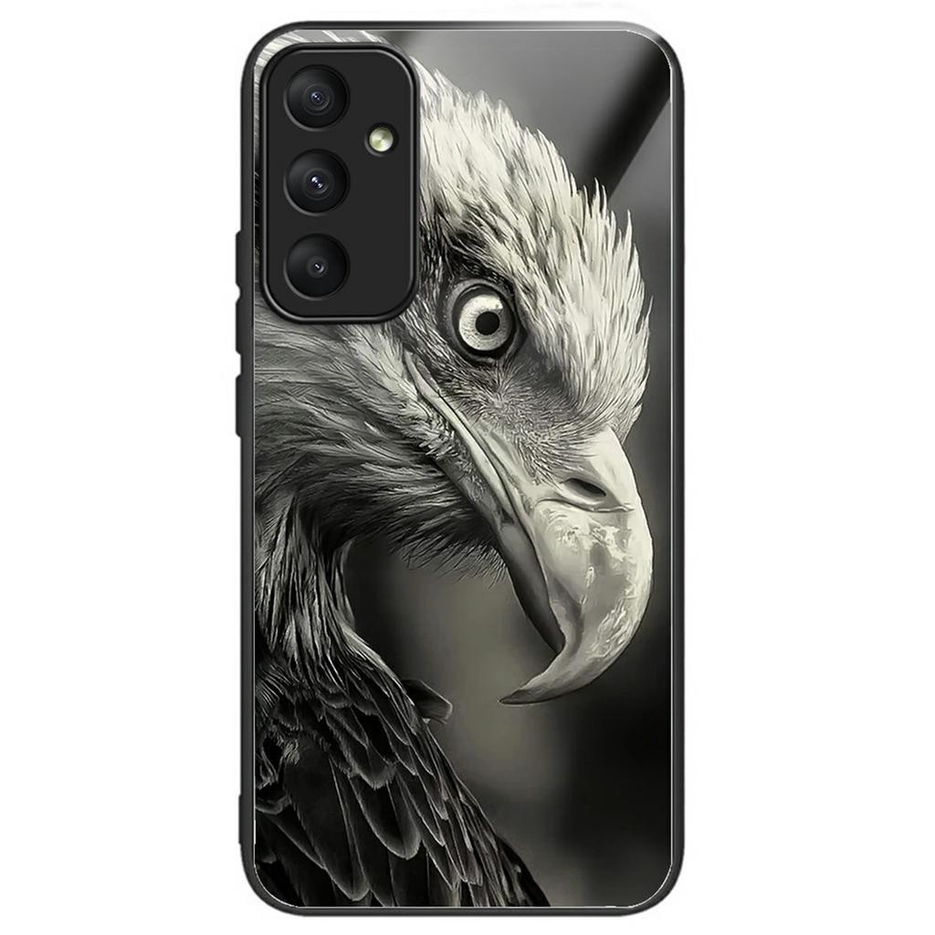 For Samsung Galaxy A36 5G Case Pattern Printing Tempered Glass TPU Drop-Proof Phone Cover