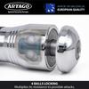Artago Motorcycle Disc Lock Free Transport 4 Steel Ball Locking High Wheel Brake Disc Lock for and Motos 562-I High-End + Holder, System, Chrome,