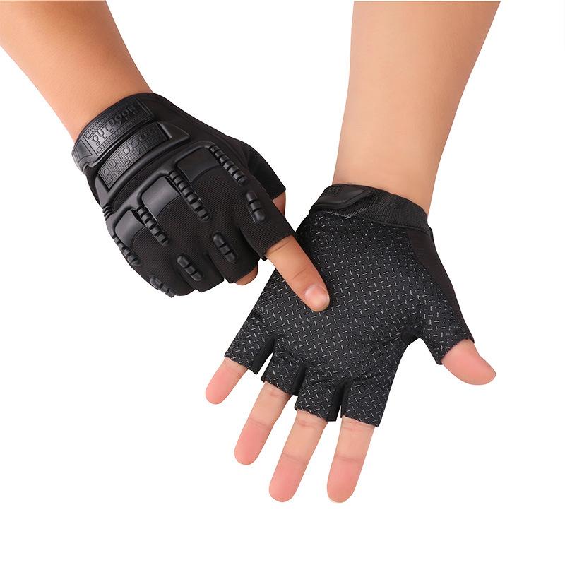 New cycling gloves outdoor sports field mountaineering non-slip men's military fans protective training half-finger tactical gloves