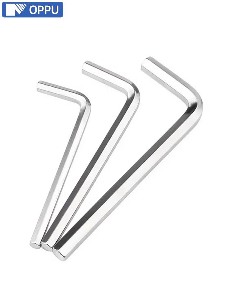 Nickel-Plated T-Handle Hex Key Tool, Metric/Imperial Sizes M0.9-14mm & 1/16-3/8"