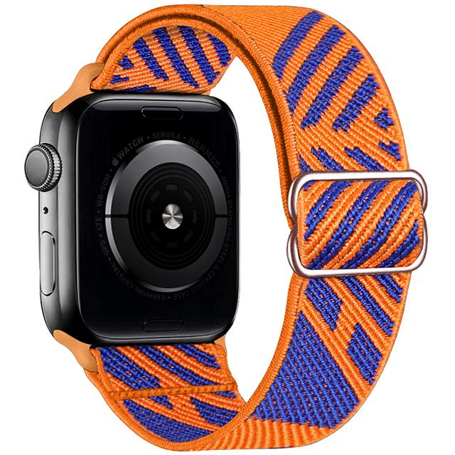 Elastische Nylonband voor Apple watch 10 band 44mm 40mm 49mm 45mm 41mm 46mm correas armband iWatch serie 3 5 6 se 7 8 9 ultra 2