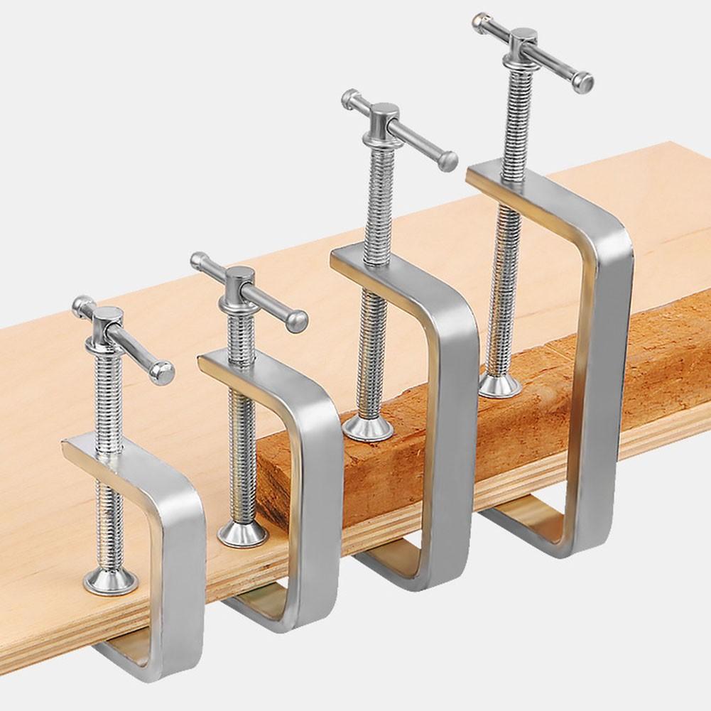 2pcs Clamps Alloy Steel Woodworking Attachments C-Clamp