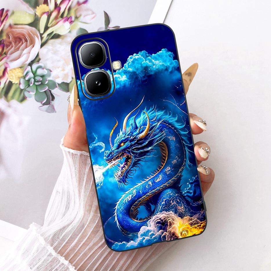 For Infinix Smart 20 Case X6840 X6840B Luxury Bow Flowers Painted Cover Soft Silicone Case For Infinix Smart 20 Smart20 4G Shell
