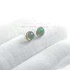 Natural Ethiopian Opal Stud Earrings, 925 Sterling Silver Tiny Studs (6MM)