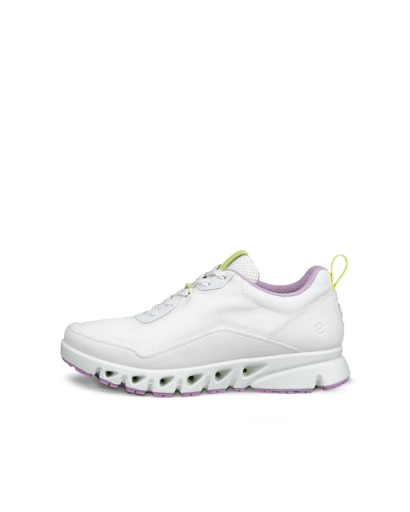 ECCO MULTI-VENT W Women's Genuine Leather Sneakers with GORE-TEX Waterproofing, 88028361097, White/White/Lavender Mist, Size 23.0 Cm, 3E