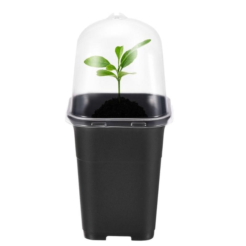 Ghivece de flori pătrate pentru pepinieră, ghivece pentru pepinieră de plante, ghivece de grădină din plastic, recipient pentru plante pentru suculente, legume