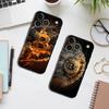 Logo Bitcoin Black Phone Case For IPhone 17 16 15 14 13 12 13 12 11 Pro Max Plus XS XR Silicone Soft Back Cover