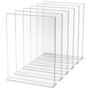 Acrylic Sign Holder 6 Pack 8.5 x 11-inch Double Sided Display Sign Stand