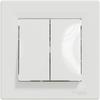 Asfora double staircase connector, white