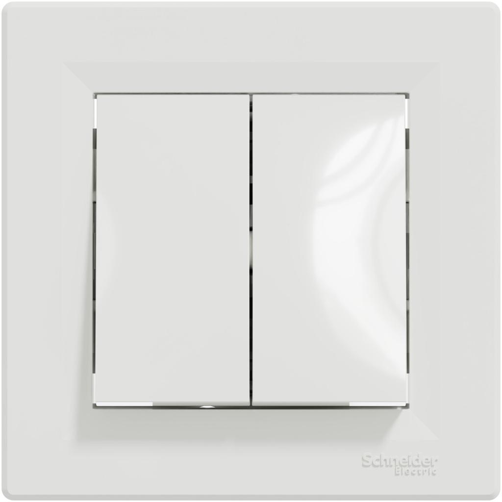 Asfora double staircase connector, white