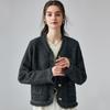 PALUOPO Women's 2025 AW V-Neck Frayed Cashmere Cardigan