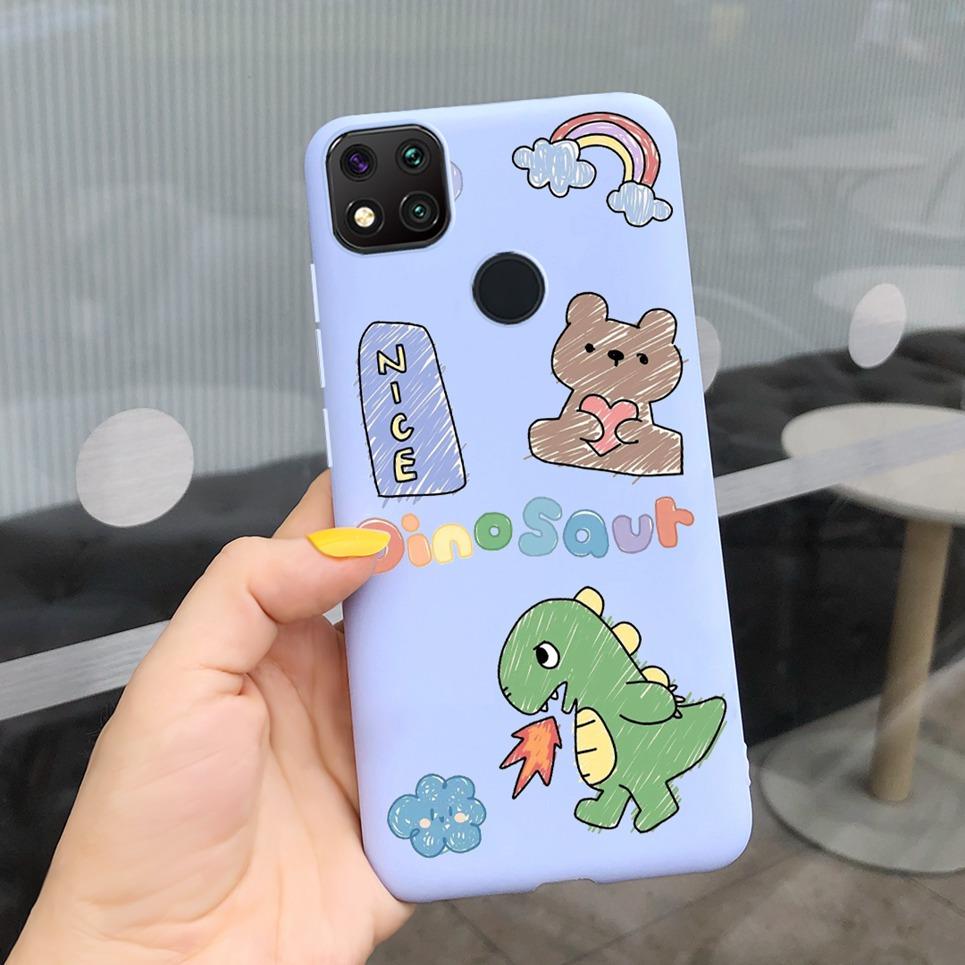Couple Love Heart Phone Case For Xiaomi Redmi 9C Case Soft Touch Silicone Cover For Xiaomi Redmi 9C NFC 9 C Back Cover Capas