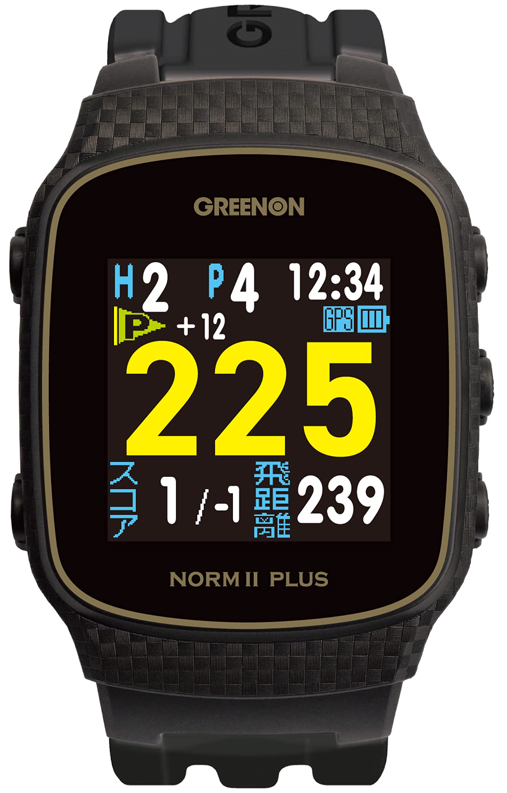 

Прилад для вимірювання відстані DUNLOP SRIXON Green на годиннику для гольфу Norm II Plus GGF-M0003 Black