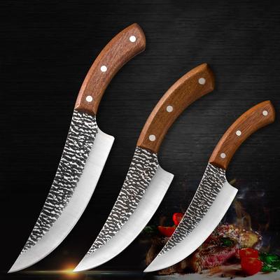 3 tipi di coltelli da cucina in acciaio inossidabile per disossare, coltelli per affettare, coltelli da macellaio, utensili da cucina