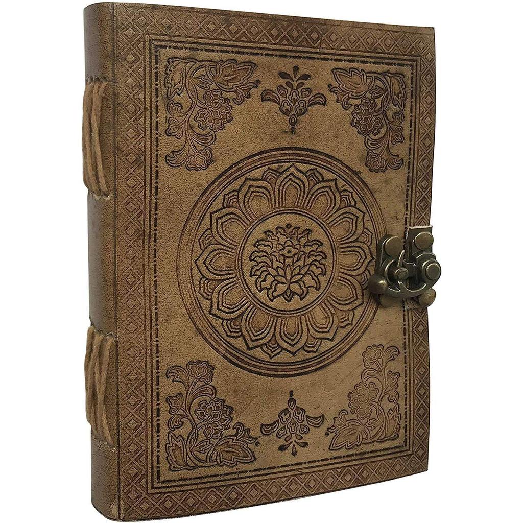 Leather Journal Notebook Travel Writing Diary or Vintage Sketch Book Cotton Paper for Men & Women (7x5 Inch)