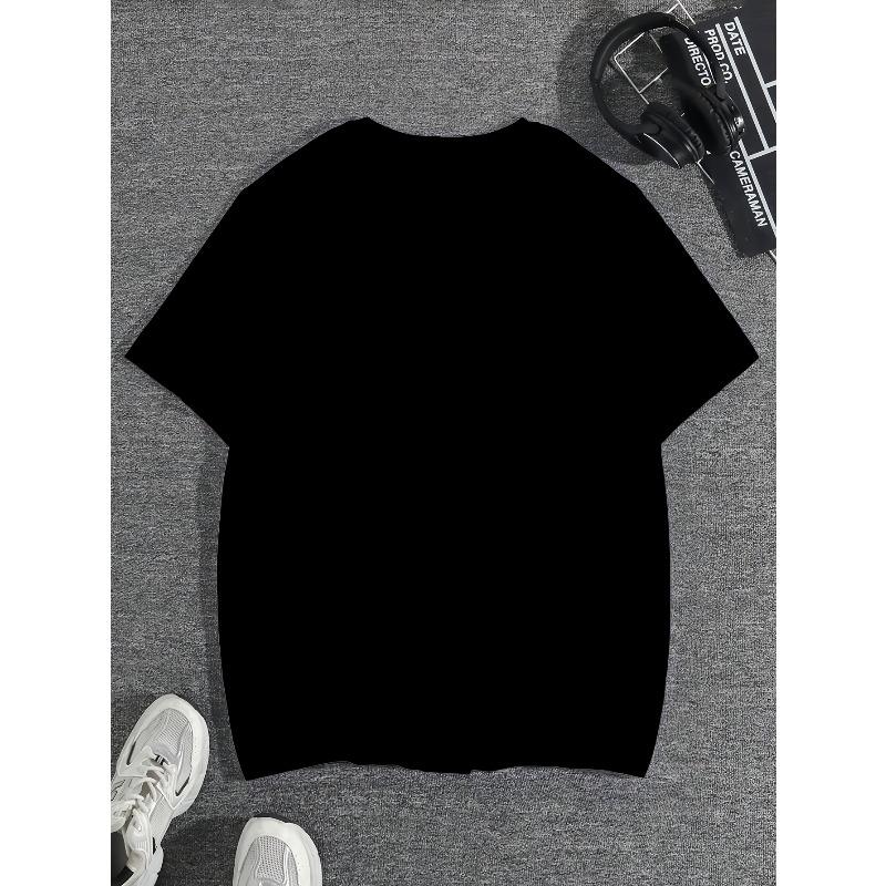 European Size 3D Printed Plus-Size Men's T-Shirt, Trendy Dark Style, Eye-Catching Skull, A Must-Have, PLUS SIZE