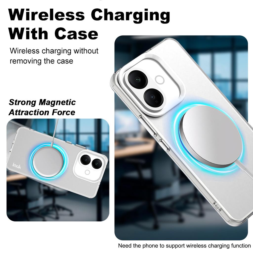 Etui na telefon Vivo V60 Lite 4G 5G IMAK Czekoladowe Etui Magnetyczne
