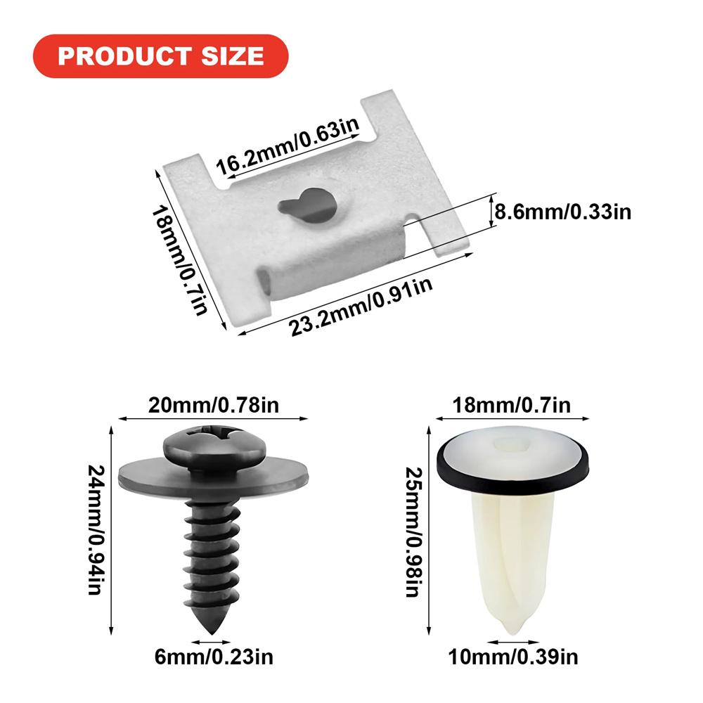 Screws Nuts Clips for Fiat Ducato Peugeot Boxer 2006-2014