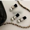 1pcs Elegant Hairpin Imitation Pearl Square Diamond Hairpin Elegant Ceiling Korean Ins Style Side Clip
