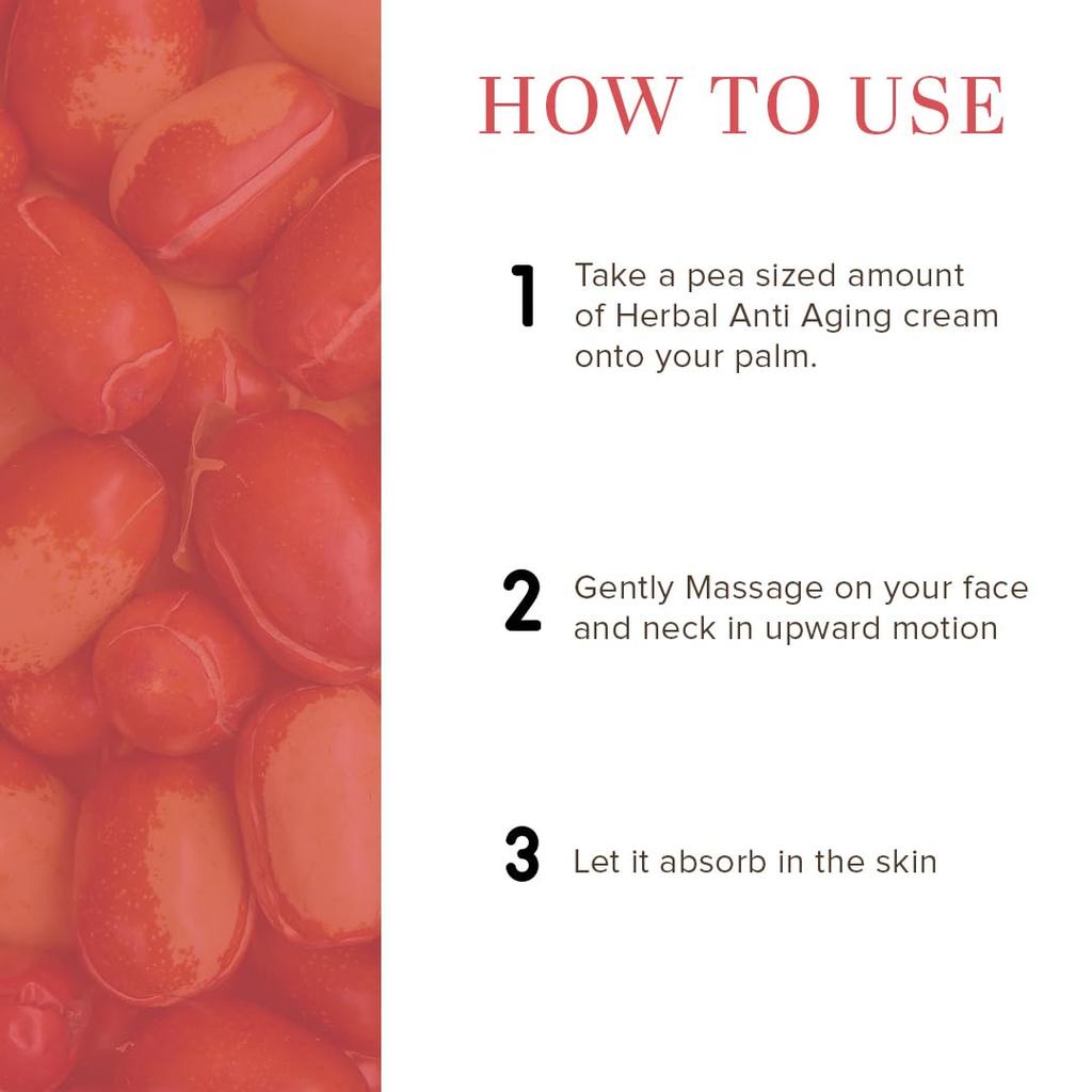 Khadi Natural Anti Ageing Face Cream For Wrinkles Hydration And Smooth Skin Care Suitable For All Skin Types 50 g