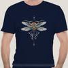 Chic Unisex Tshirt Dragon Fly Tattoo T Shirts   White Tshirt For Male Short Sleeve Thanksgiving Gift Streetwear Top