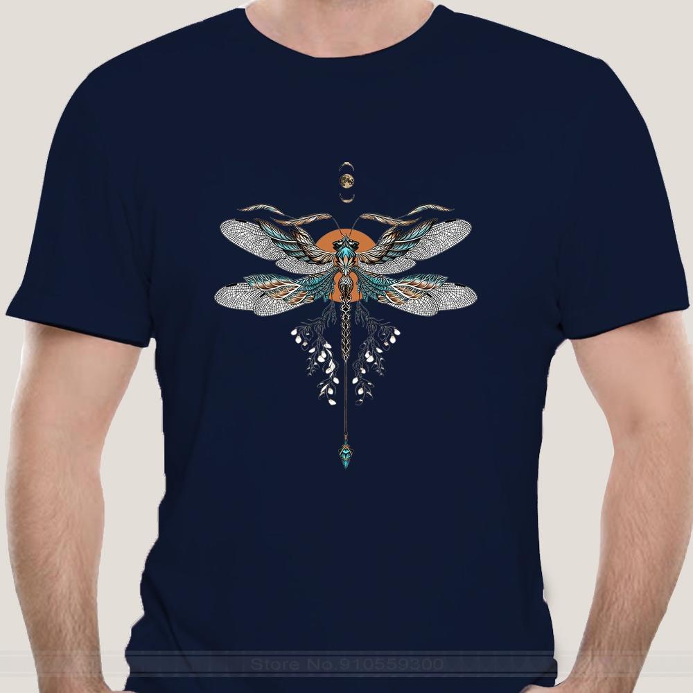 Chic Unisex Tshirt Dragon Fly Tattoo T Shirts   White Tshirt For Male Short Sleeve Thanksgiving Gift Streetwear Top