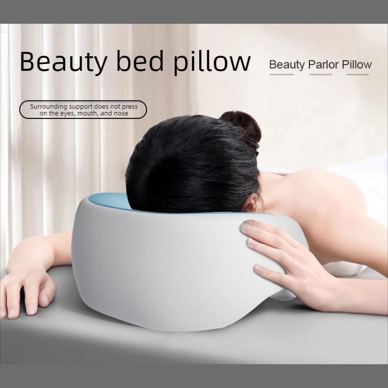 Lying Down Pillow Face Prone Resting Cushion Memory Foam Breathable Salon Massage Pillow Comfort Neck Support for Beauty SPA