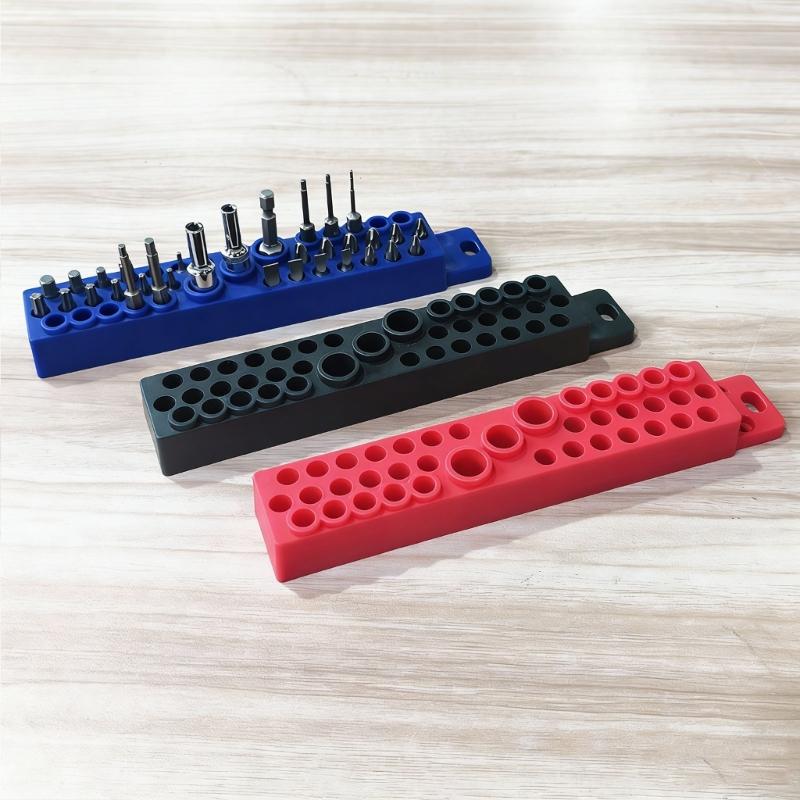 39 Hole Screwdriver Accessory Holders for 1/4Inch Hexagonal Bit Toolbox Organization Storage Solution