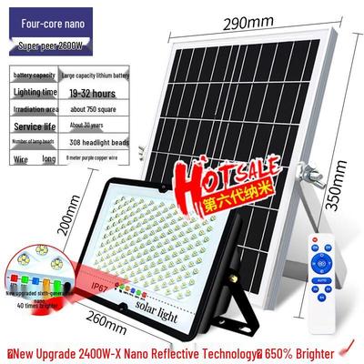 High-Power Solar Outdoor Security Light