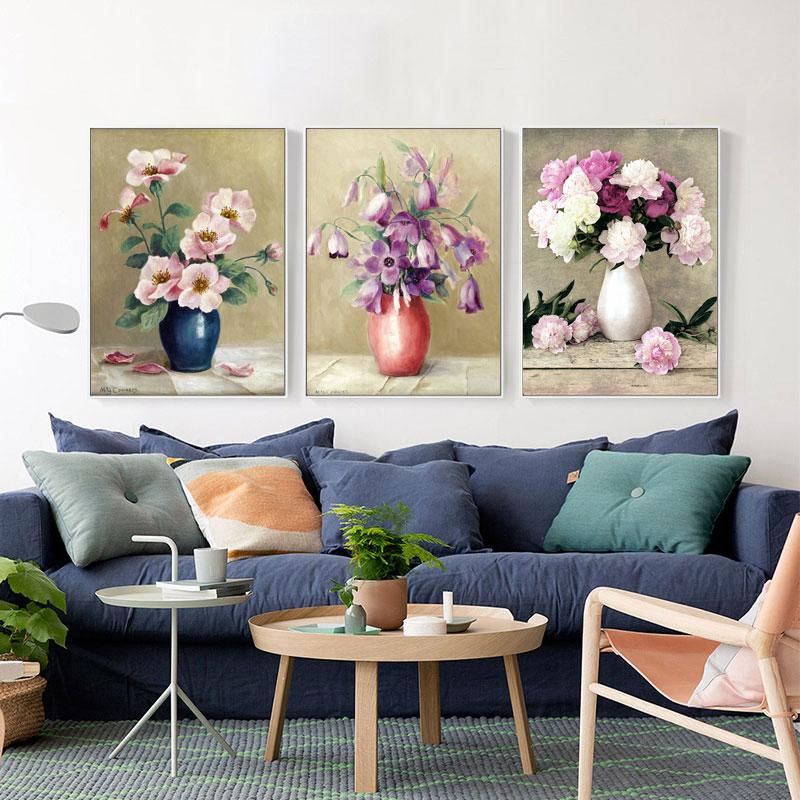 Nordic Landscape Flowers and Plants Fashion Wall Paintings Canvas Painting Art Decorative Bedroom Print the Decorations for Room