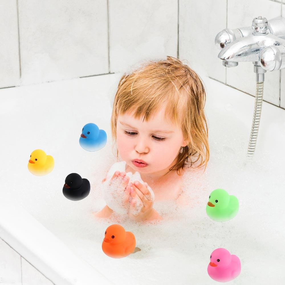 3PCS Yellow Duck Floating Duck Squeeze Sound Toy Floating Little Yellow Duck Water Toy  Toy for Kid