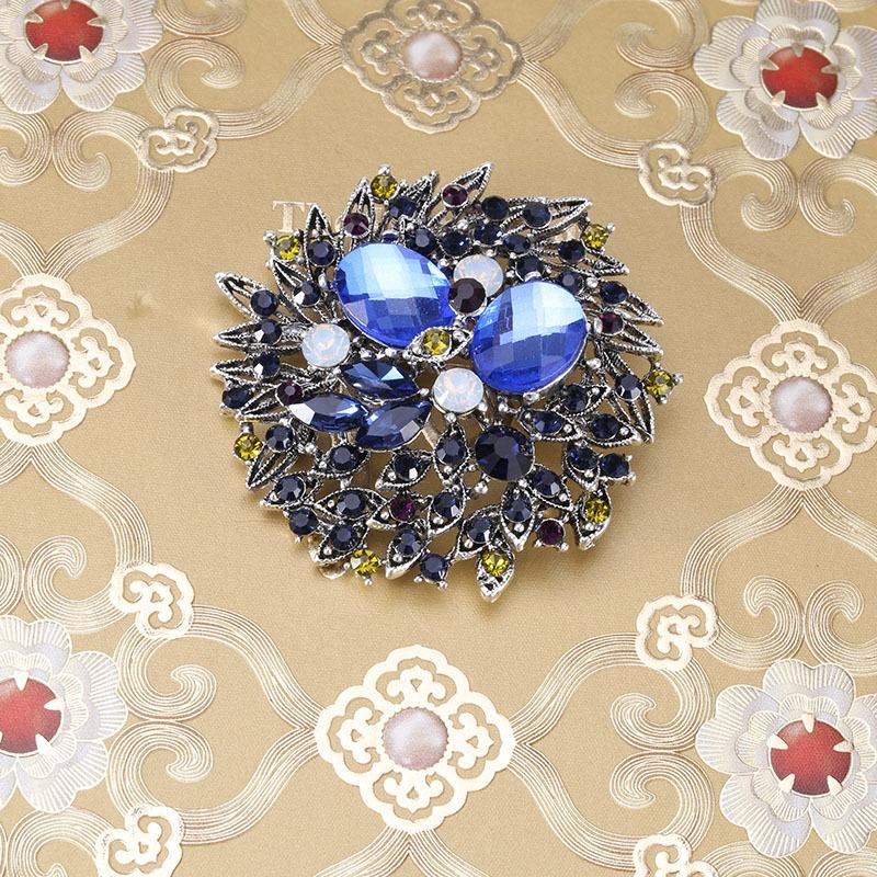 

Брошь из сплава с кристаллами и бриллиантами, брошь, брошь, булавка для аксессуара свитера