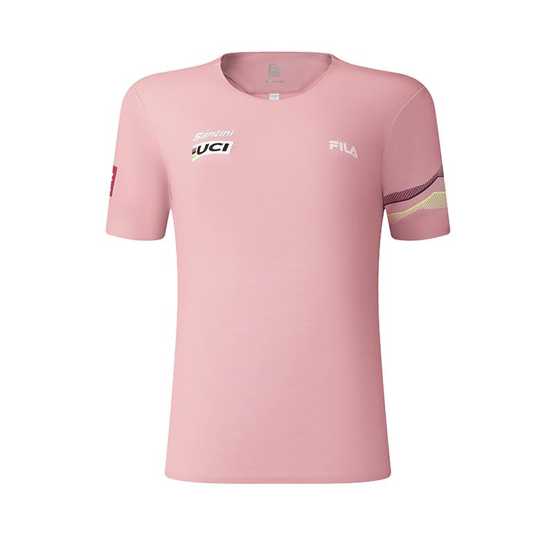 New FILA CYCLING T Shirt Women's Peony Pink A11W518102F-LP