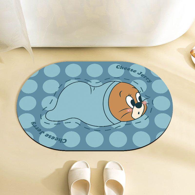 Cartoon Soft Diatom Mud Absorbent Anti-Slip Bath Mat 40*60cm - Gen 2