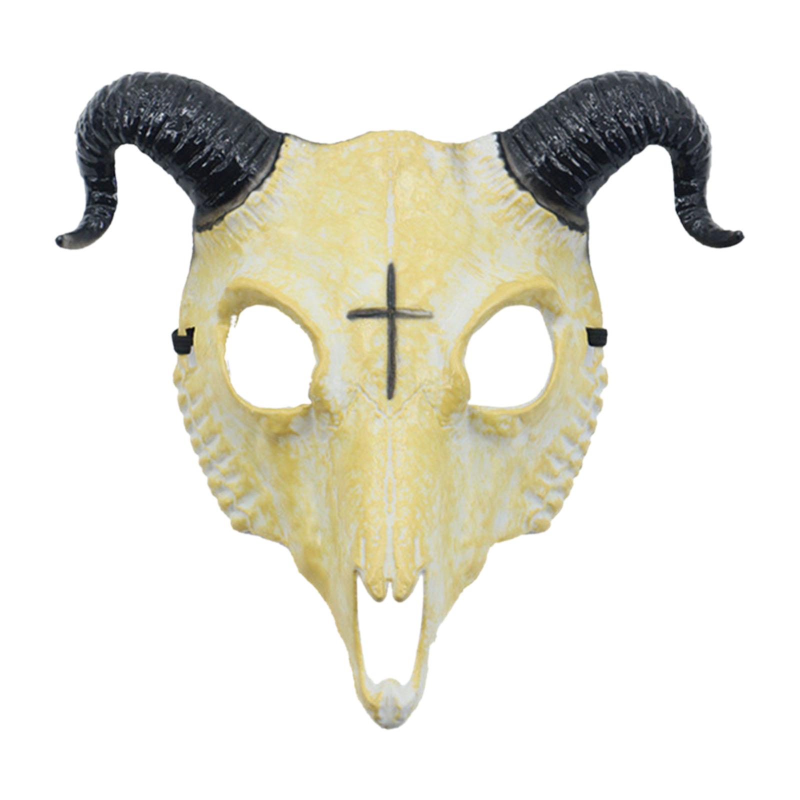 Halloween Mask Fancy Dress Full Face Mask for Festival Photo Props Masquerade жёлтый