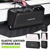 Car Seat Side Interior Storage Pocket Leather Organizer Bag Phone Net Pocket Holder For E70 E91 E30 G30 E53 M3 M5 X6 X4 X7