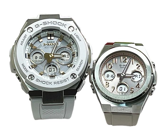 

[Casio] CASIO Pair Watch G-SHOCK G-Shock BABY-G Baby G Ana-Digi Radio Solar Genuine Pair Case Set of 2 GST-W300-7AJF-MSG-W610FE-4AJF Watch