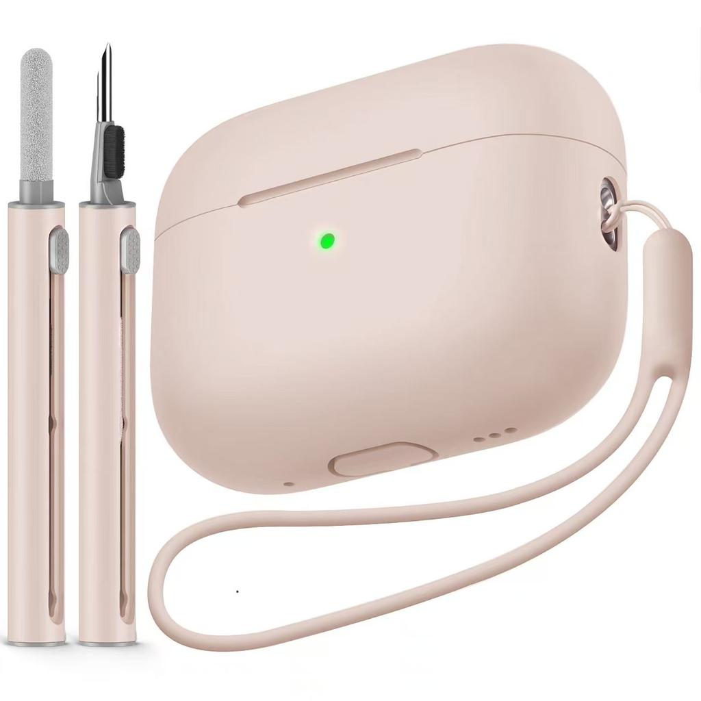 For Airpods Pro 2 Case Cover with Cleaner Kit Soft Silicone Protective Case for Apple Airpods Pro Case Generation